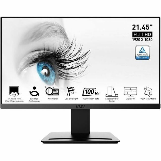 MSI Pro MP223 21" Class Full HD LCD Monitor - 16:9 - Black PRO MP223