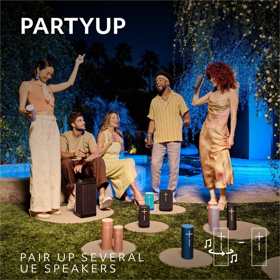 Ultimate Ears MEGABOOM 4 Portable Waterproof Bluetooth Speaker With Powerful 360-Degree Sound and Thundering Bass, Floating Speaker With 20-Hour Battery and 147ft (45m) Range, Red 984-001994