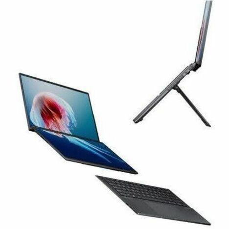 Asus ZenBook Duo UX8406 UX8406MA-DS76T 14" Touchscreen Detachable 2 in 1 Notebook - Full HD - Intel Core Ultra 7 155H - Intel Evo Platform - 16 GB - 1 TB SSD - Inkwell Gray UX8406MA-DS76T