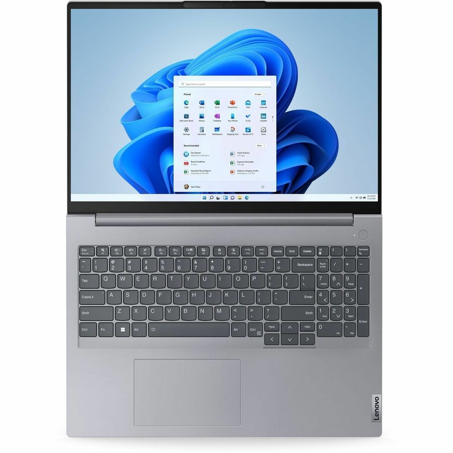 Lenovo ThinkBook 16 G7 IML 21MS0065US 16" Notebook - WUXGA - Intel Core Ultra 5 125U - 16 GB - 256 GB SSD - English (US) Keyboard - Arctic Gray 21MS0065US