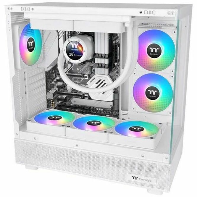 Thermaltake CT120 EX Reverse ARGB Sync PC Cooling Fan White (3-Fan Pack) - 3 Pack CL-F194-PL12SW-A
