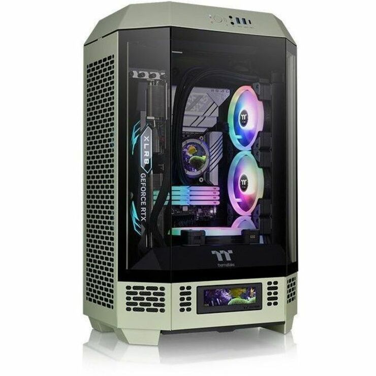 Thermaltake The Tower 300 Matcha Green Micro Tower Chassis CA-1Y4-00SEWN-00