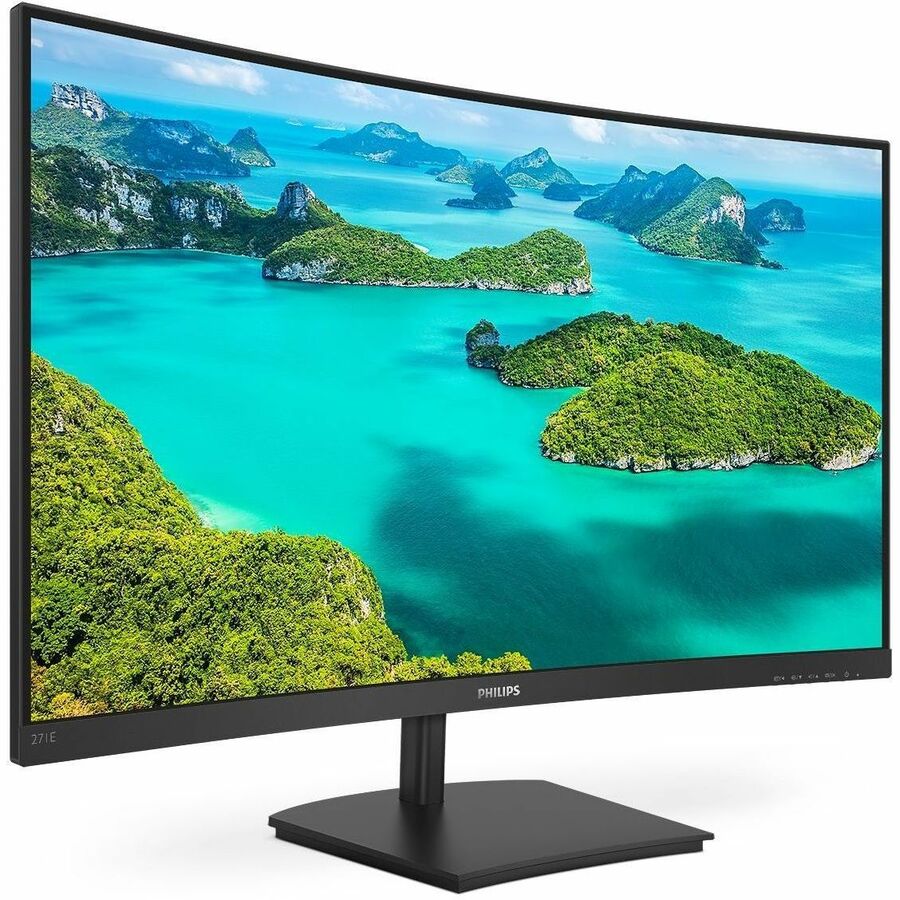 Philips E-line 271E1SCA 27" Class Full HD Curved Screen LED Monitor - 16:9 - Textured Black 271E1SCA