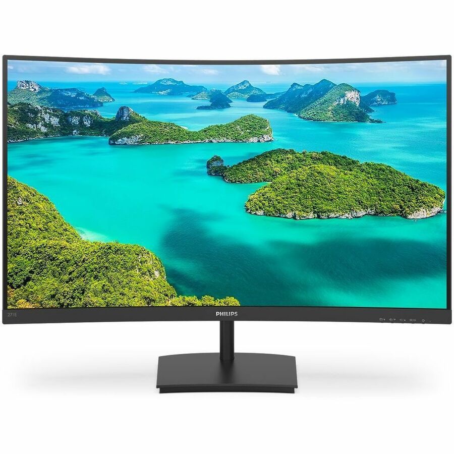 Philips E-line 271E1SCA 27" Class Full HD Curved Screen LED Monitor - 16:9 - Textured Black 271E1SCA
