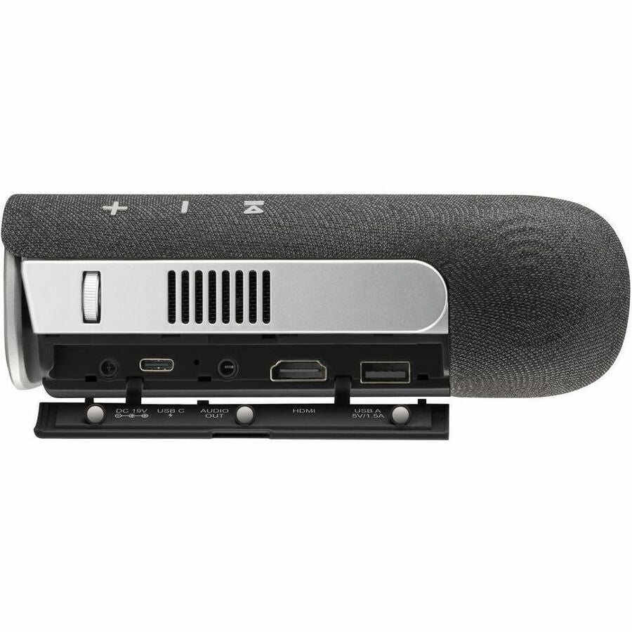 ViewSonic M1X Portable LED Projector with Smart Stand, Harman Kardon Speakers, Built-In Battery, H/V Keystone, 4 Corner Adjustment, Bluetooth, Wi-Fi, USB-C, Powered USB A M1X