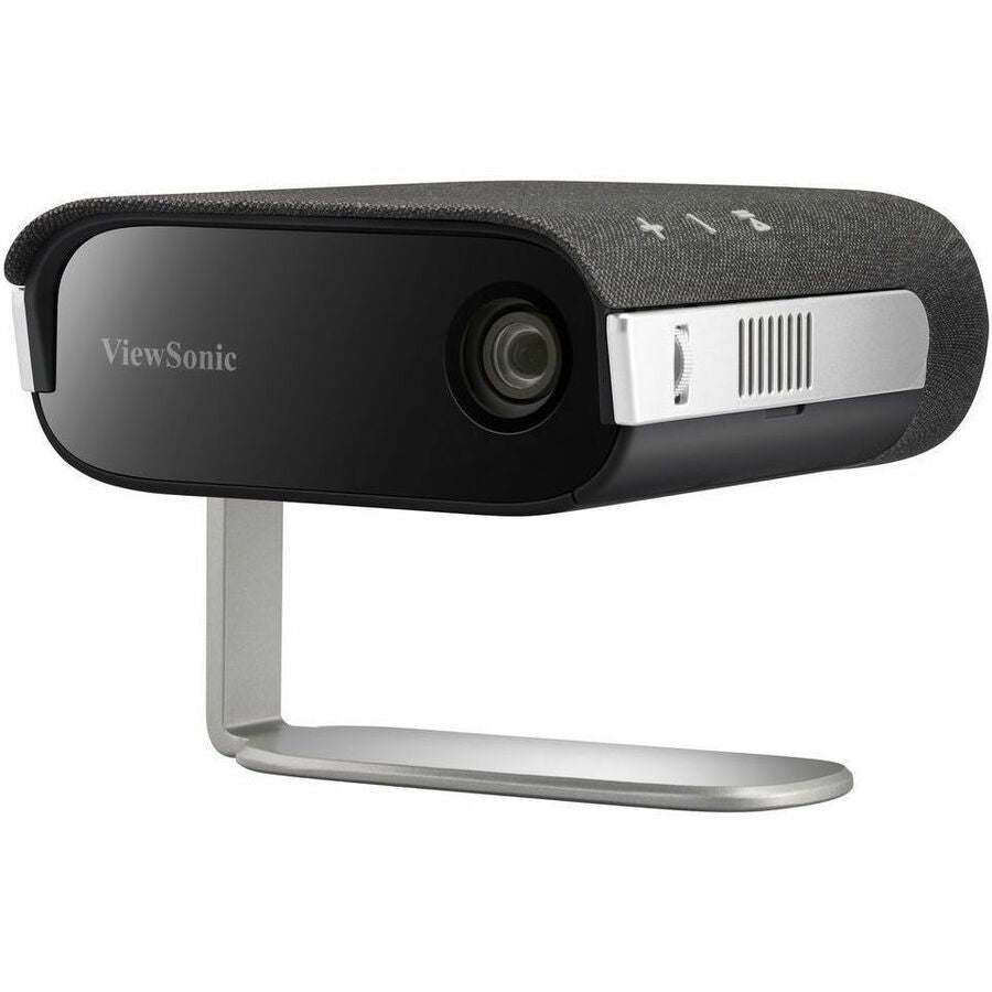 ViewSonic M1X Portable LED Projector with Smart Stand, Harman Kardon Speakers, Built-In Battery, H/V Keystone, 4 Corner Adjustment, Bluetooth, Wi-Fi, USB-C, Powered USB A M1X