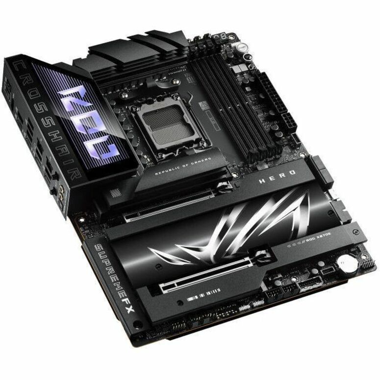 Asus ROG Crosshair X870E HERO Gaming Desktop Motherboard - AMD X870E Chipset - Socket AM5 - ATX ROGCROSSHAIRX870EHERO