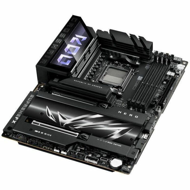 Asus ROG Crosshair X870E HERO Gaming Desktop Motherboard - AMD X870E Chipset - Socket AM5 - ATX ROGCROSSHAIRX870EHERO