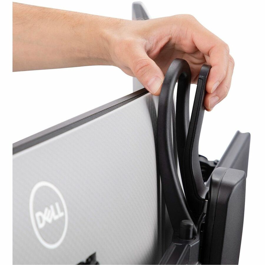 StarTech.com Crossbar Dual Monitor Desk Stand For 27inch Screens, Max Cap 26.4lb, VESA Mount 75x75/100x100, Toolless Height Adjustment 2MC1S-MONITOR-STAND