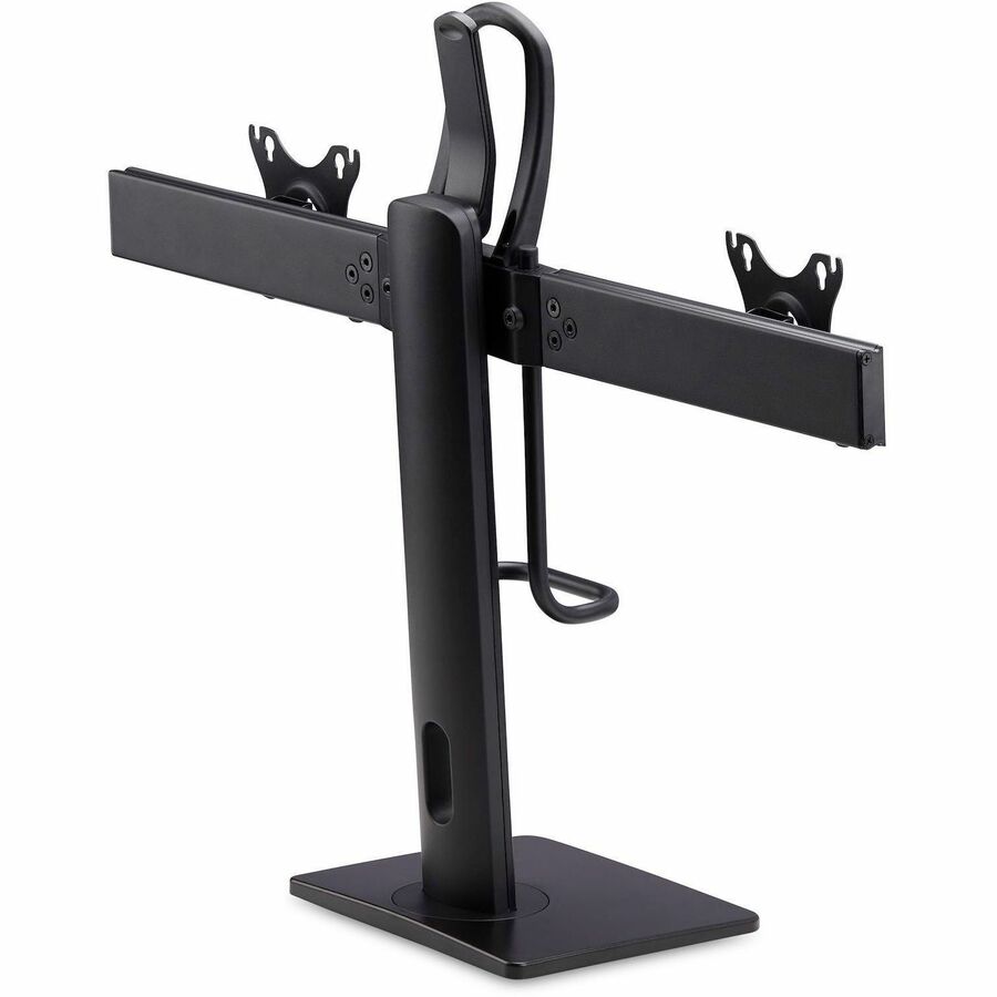 StarTech.com Crossbar Dual Monitor Desk Stand For 27inch Screens, Max Cap 26.4lb, VESA Mount 75x75/100x100, Toolless Height Adjustment 2MC1S-MONITOR-STAND