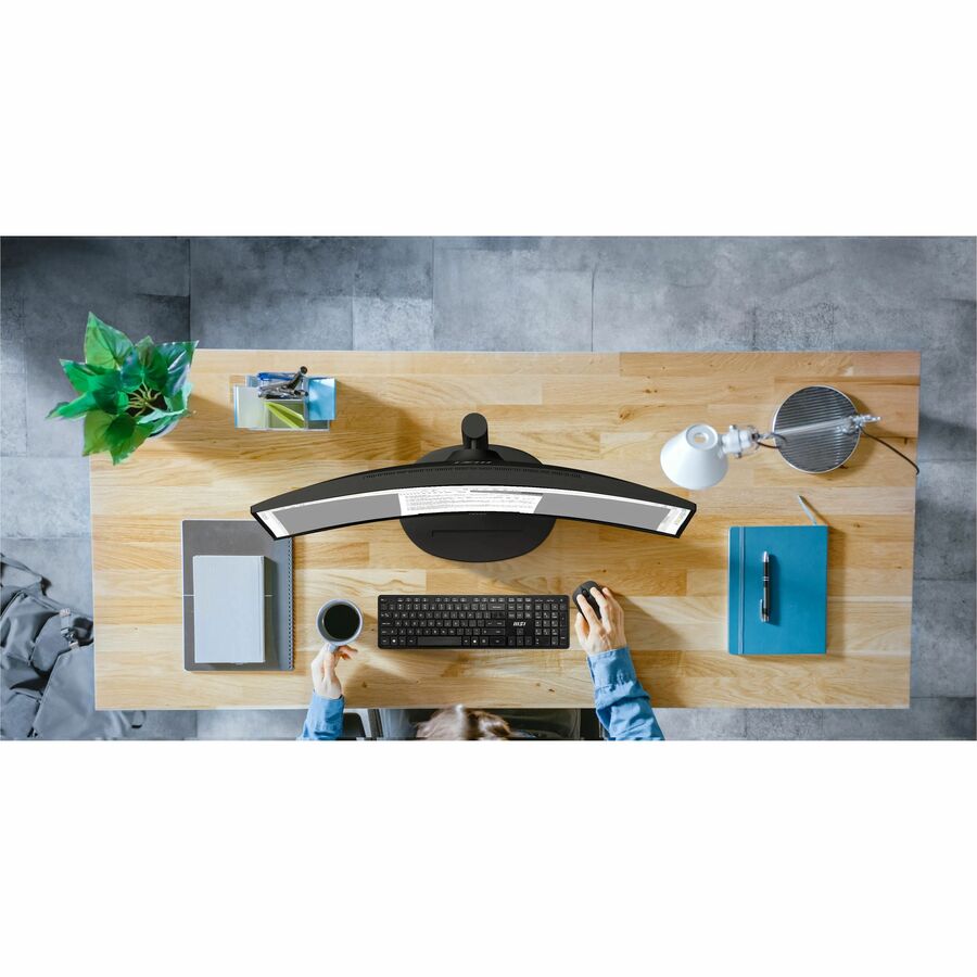 MSI Modern MD342CQP 34" Class UW-QHD Curved Screen LCD Monitor - 21:9 - Black, White ModernMD342CQP