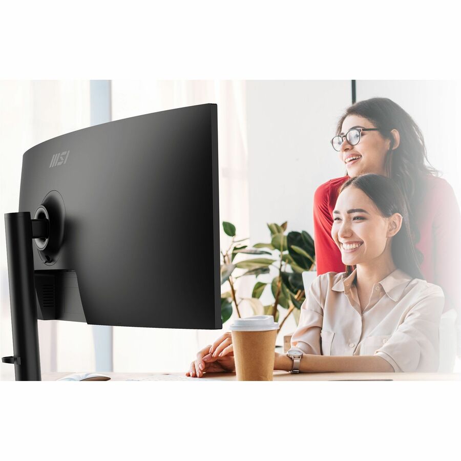 MSI Modern MD342CQP 34" Class UW-QHD Curved Screen LCD Monitor - 21:9 - Black, White ModernMD342CQP