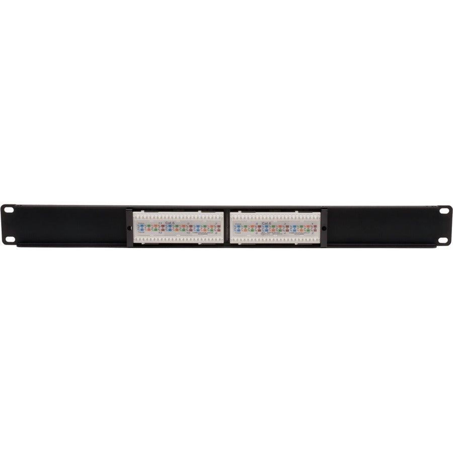 Tripp Lite by Eaton 12-Port 1U Rack-Mount Cat6/Cat5 110 Patch Panel 568B, RJ45 Ethernet, TAA N252-012