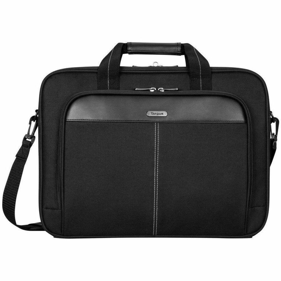 Targus Classic Slim TCT027US Carrying Case (Briefcase) for 15" to 16" Notebook - Black - TAA Compliant TCT027US