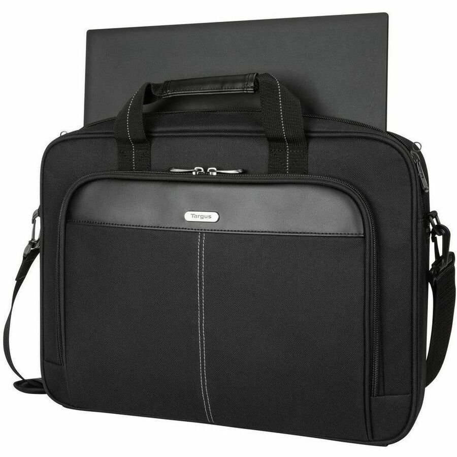Targus Classic Slim TCT027US Carrying Case (Briefcase) for 15" to 16" Notebook - Black - TAA Compliant TCT027US