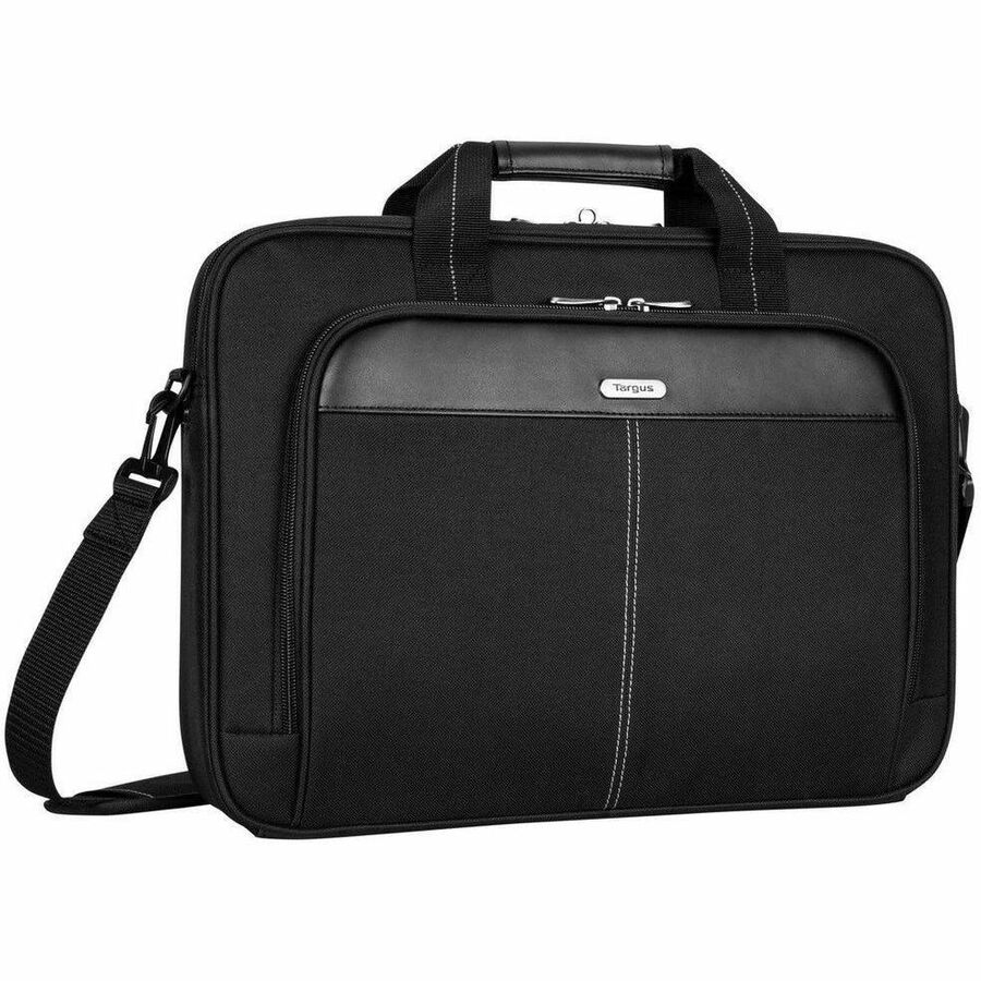 Targus Classic Slim TCT027US Carrying Case (Briefcase) for 15" to 16" Notebook - Black - TAA Compliant TCT027US