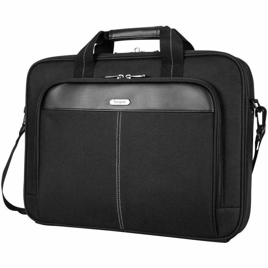 Targus Classic Slim TCT027US Carrying Case (Briefcase) for 15" to 16" Notebook - Black - TAA Compliant TCT027US