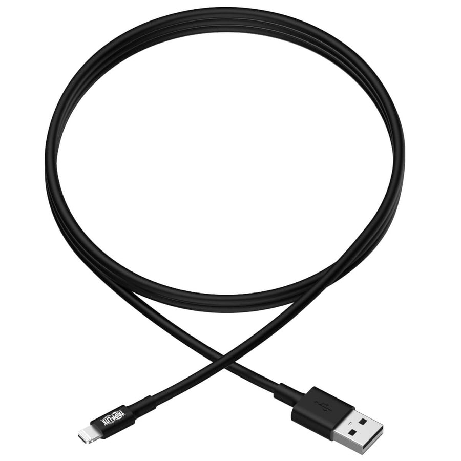 Eaton Tripp Lite Series USB-A to Lightning Sync/Charge Cable (M/M) - MFi Certified, Black, 3 ft. (0.9 m) M100-003-BK