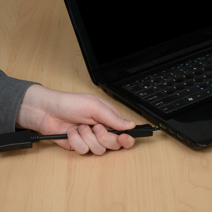 Eaton Tripp Lite Series DisplayPort 1.2 to VGA Active Adapter Cable (DP with Latches to HD15 M/M), 3 ft. (0.9 m), TAA P581-003-VGA-V2