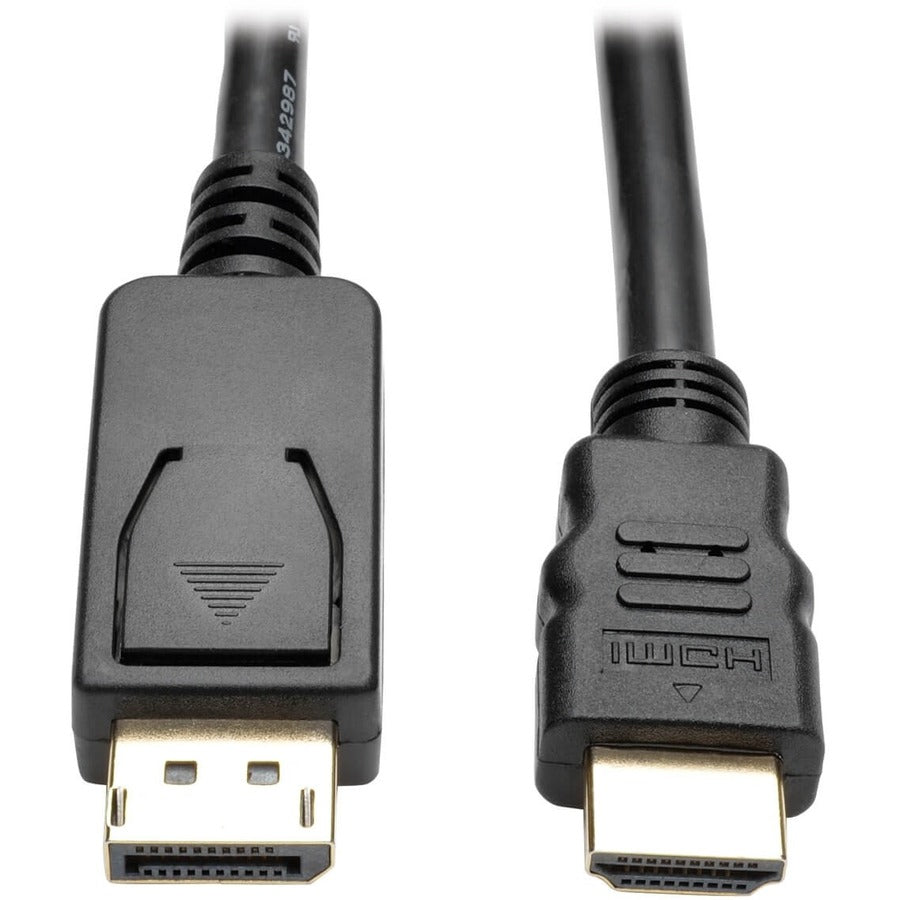 Eaton Tripp Lite Series DisplayPort 1.2 to HDMI Adapter Cable (DP with Latches to HDMI M/M), 4K, 3 ft. (0.9 m) P582-003-V2