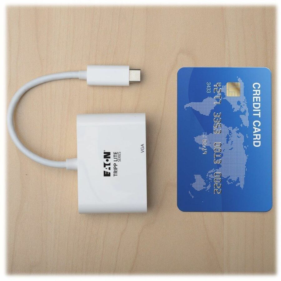 Eaton Tripp Lite Series USB-C to VGA Adapter with PD Charging, White U444-06N-V-C
