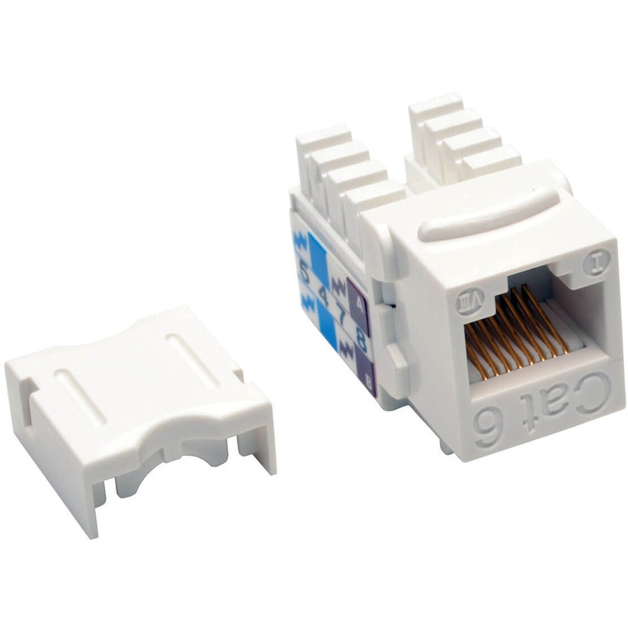 Eaton Tripp Lite Series Cat6/Cat5e 110 Style Punch Down Keystone Jack - White, 25-Pack, TAA N238-025-WH