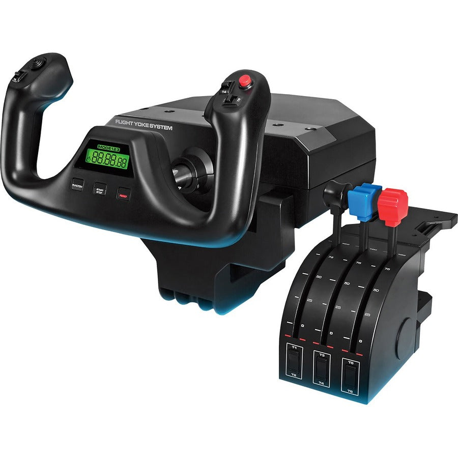 Saitek Flight Yoke System Professional Simulation Yoke and Throttle Quadrant 945-000023