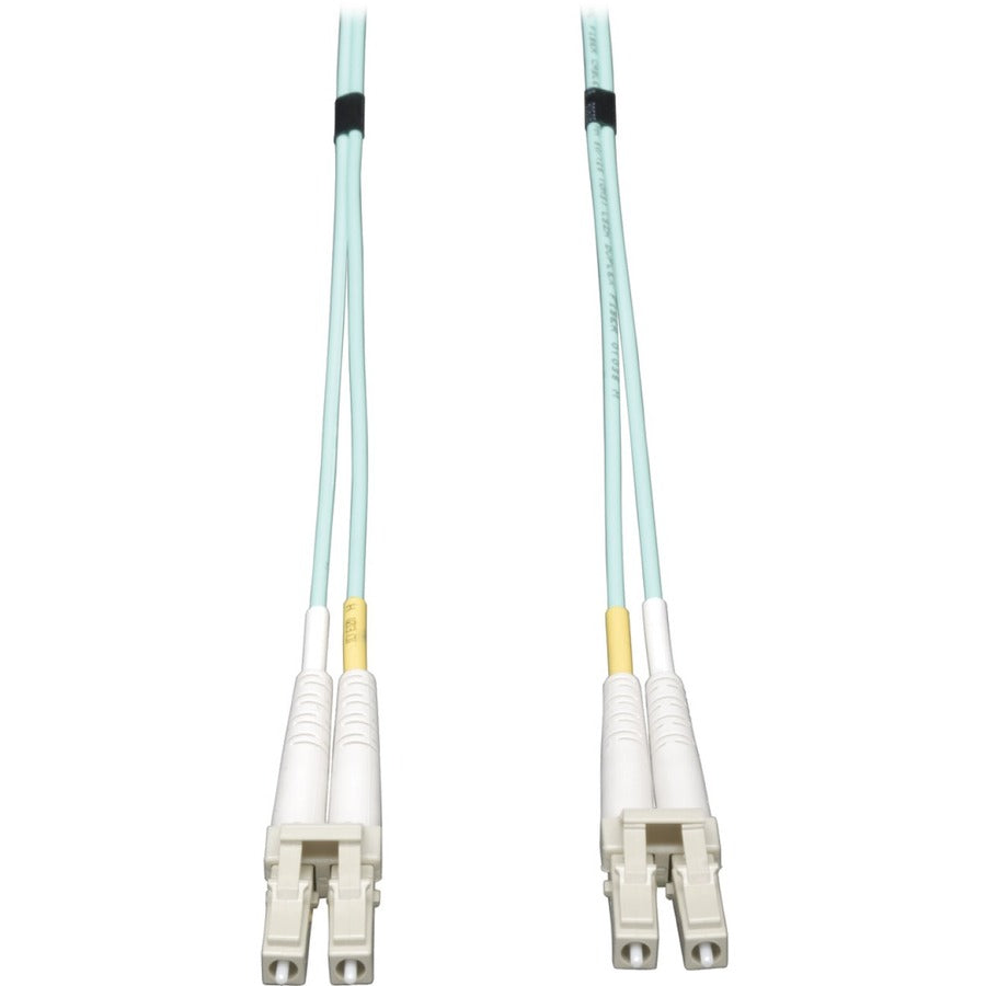 Eaton Tripp Lite Series 10Gb Duplex Multimode 50/125 OM3 LSZH Fiber Patch Cable (LC/LC) - Aqua, 0.5M (20-in.) N820-20N