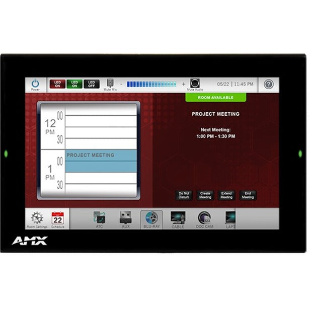 AMX 7" Modero G5 Wall Mount Touch Panel FG5969-55BL