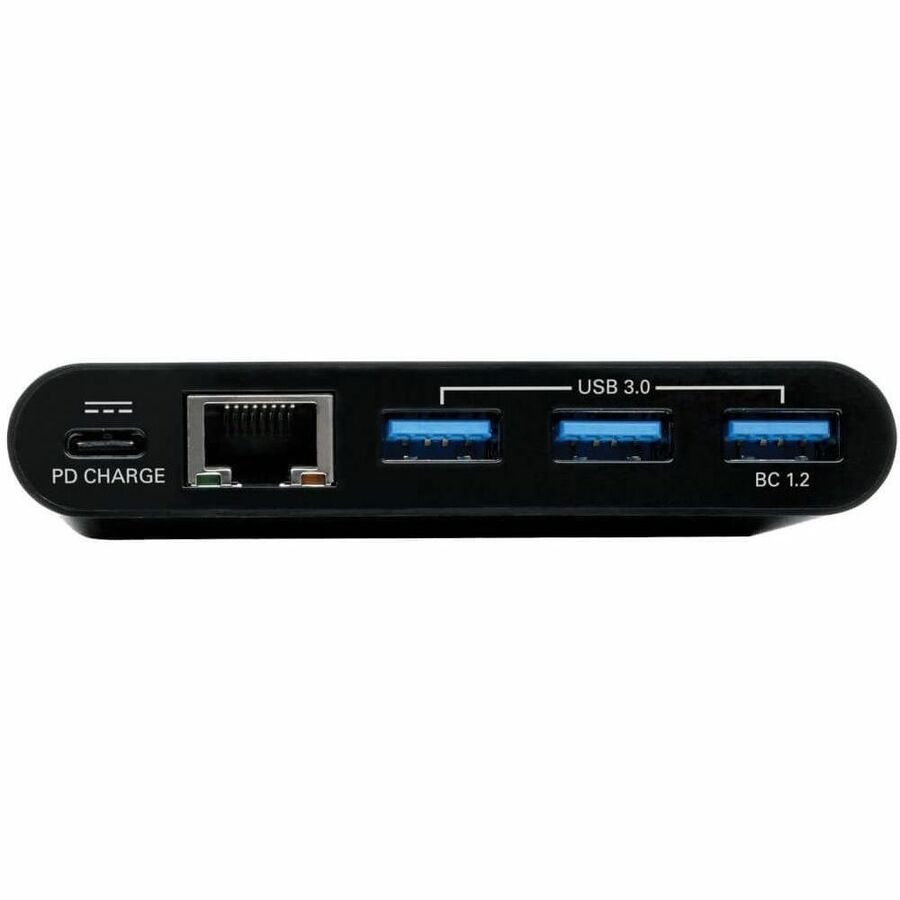 Eaton Tripp Lite Series 3-Port USB-C Hub - USB 3.x (5Gpbs) Hub Ports, Gigabit Ethernet, 60W PD Charging, Black U460-003-3AGB-C