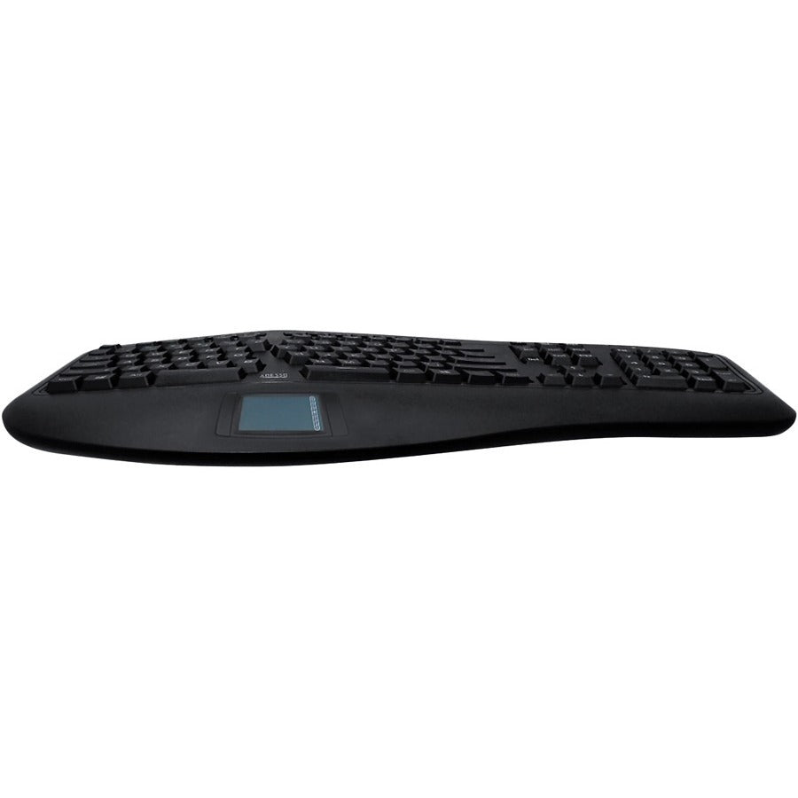 Adesso 2.4GHz Wireless Ergonomic Touchpad Keyboard WKB-4500UB