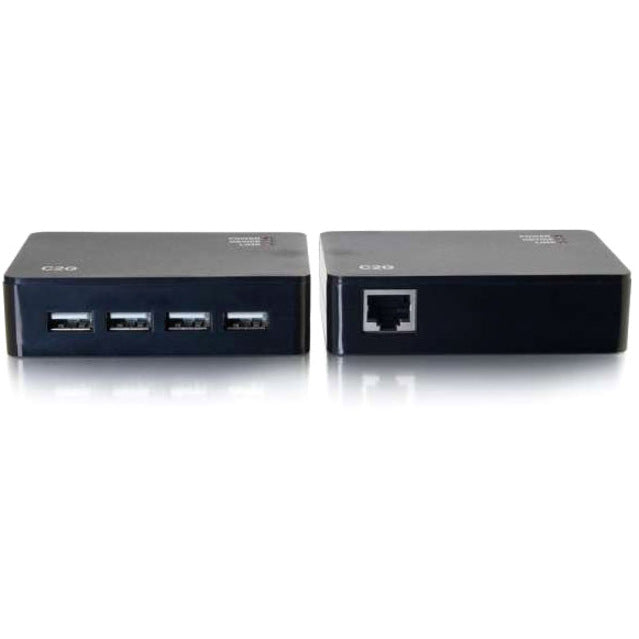 C2G USB Over Cat5/Cat6 - 4-Port Hub Kit - USB A 2.0 Extender - Up to 150ft 54285