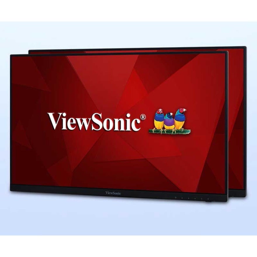 ViewSonic VA2456-MHD_H2 Dual Pack Head-Only 1080p IPS Monitors with 100Hz, Ultra-Thin Bezels, HDMI, DisplayPort and VGA for Home and Office VA2456-MHD_H2