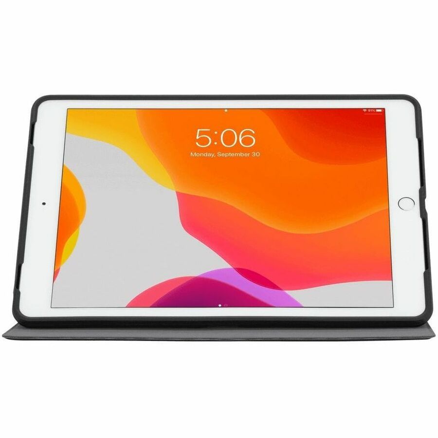 Targus Click-In THZ850GL Carrying Case (Flip) for 10.2" to 10.5" Apple iPad (7th Generation), iPad Air, iPad Pro, iPad (8th Generation), iPad (9th Generation) Tablet - Black THZ850GL