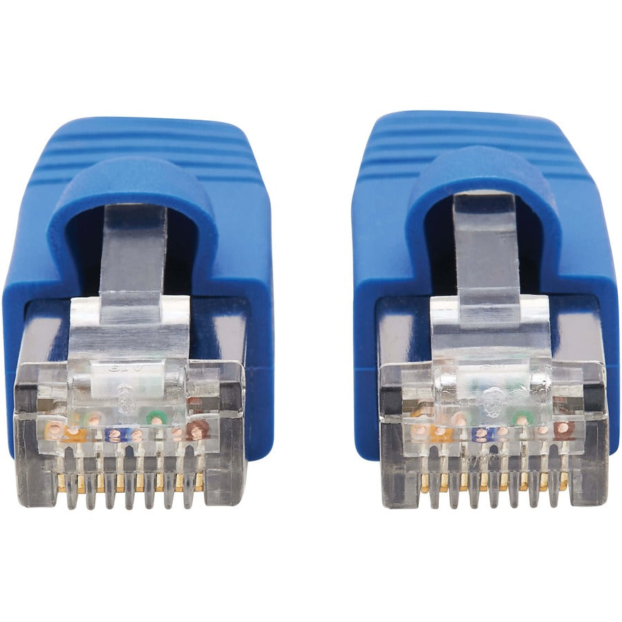 Eaton Tripp Lite Series Cat6a 10G Snagless F/UTP Ethernet Cable (RJ45 M/M), PoE, CMR-LP, Blue, 50 ft. (15.24 m), TAA N261P-050-BL