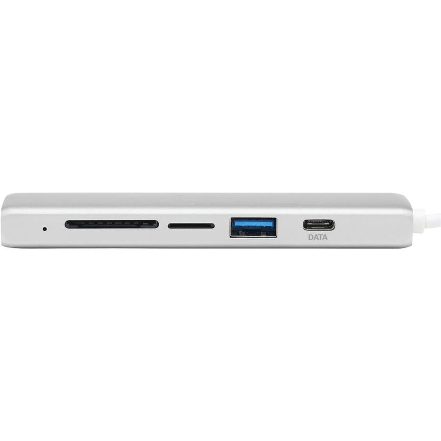 Tripp Lite by Eaton USB-C Multiport Adapter, USB 3.x (5Gbps), USB-A/C Hub Ports, Card Reader, Silver U460-002-2AM-C1