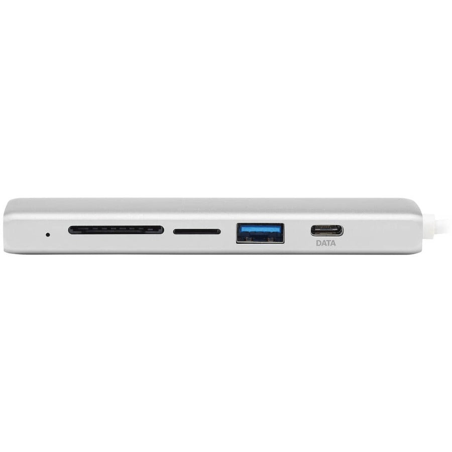 Tripp Lite by Eaton USB-C Multiport Adapter, USB 3.x (5Gbps), USB-A/C Hub Ports, Card Reader, Silver U460-002-2AM-C1