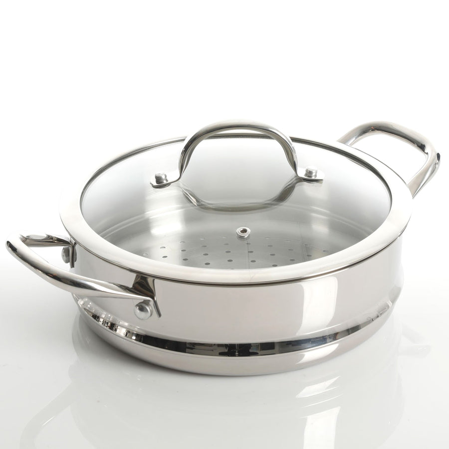 Gibson Devon 10 Piece Cookware Set, Stainless Steel 126379.10