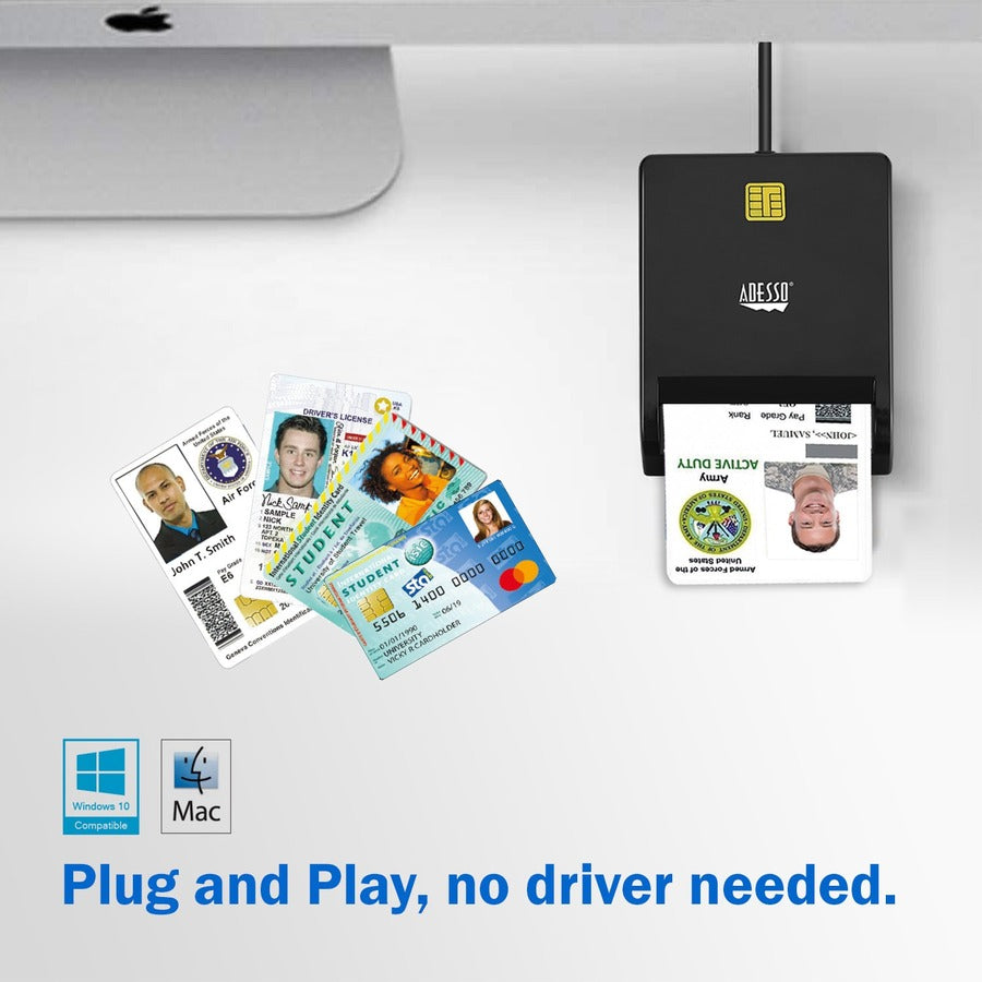 Adesso SCR-100 Smart Card Reader SCR-100-TAA