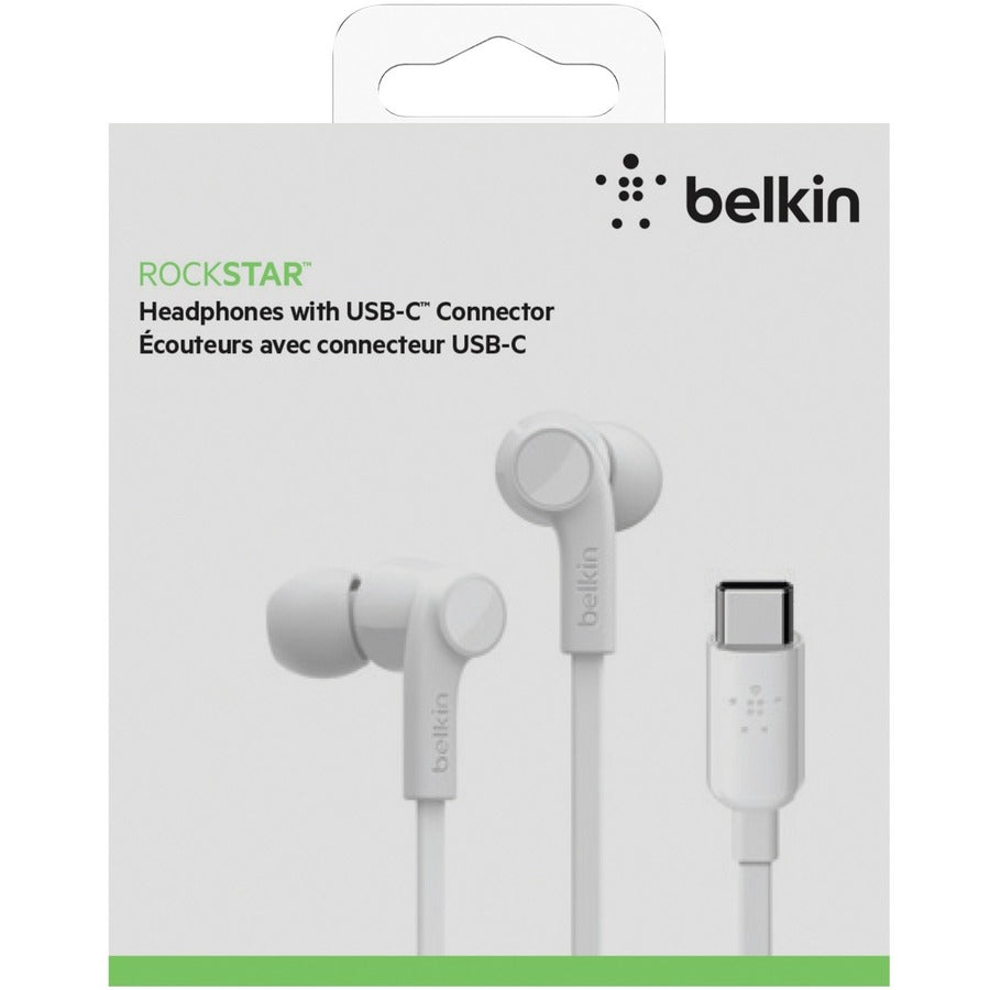 Belkin SoundForm Wired Earbuds with USB-C Connector G3H0002BTWHT