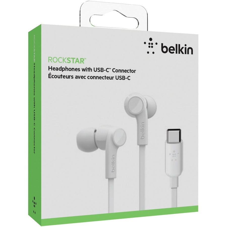 Belkin SoundForm Wired Earbuds with USB-C Connector G3H0002BTWHT