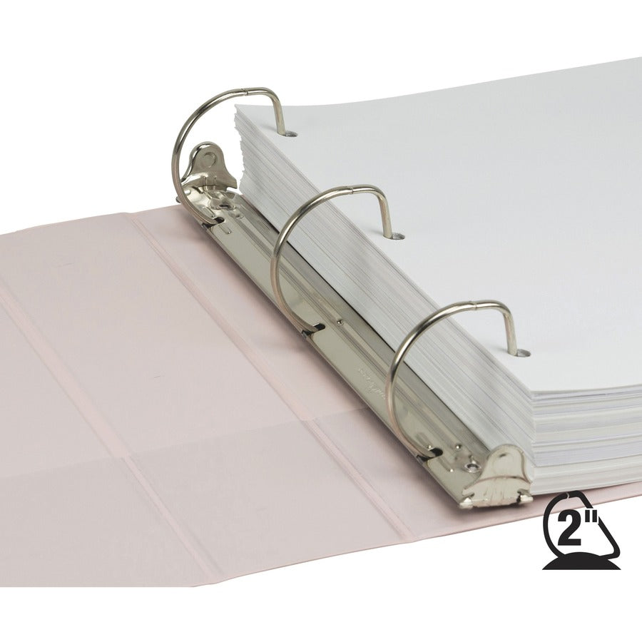 Samsill Plant-Based Durable 2 Inch 3 Ring Binders, Made in the USA, Fashion Clear View Binders, Up to 25% Plant-Based Plastic, Assorted, 4 Pack (MP46969) MP46969