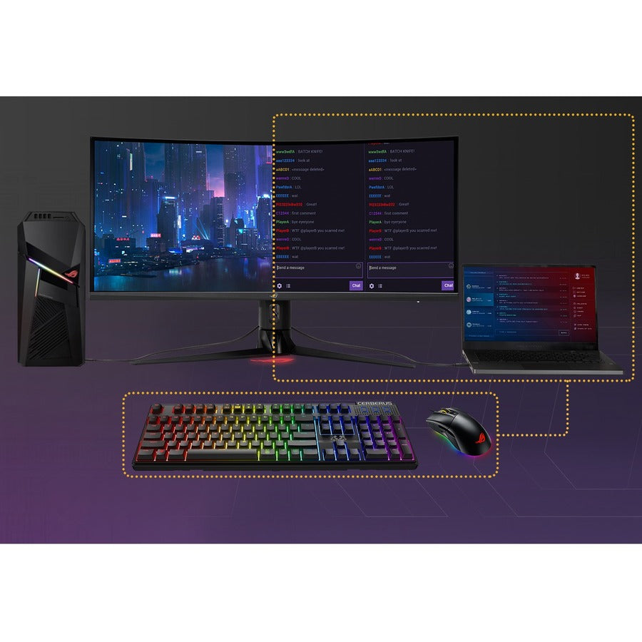 Asus ROG Strix XG349C 34" Class UW-QHD Curved Screen Gaming LCD Monitor - 21:9 XG349C