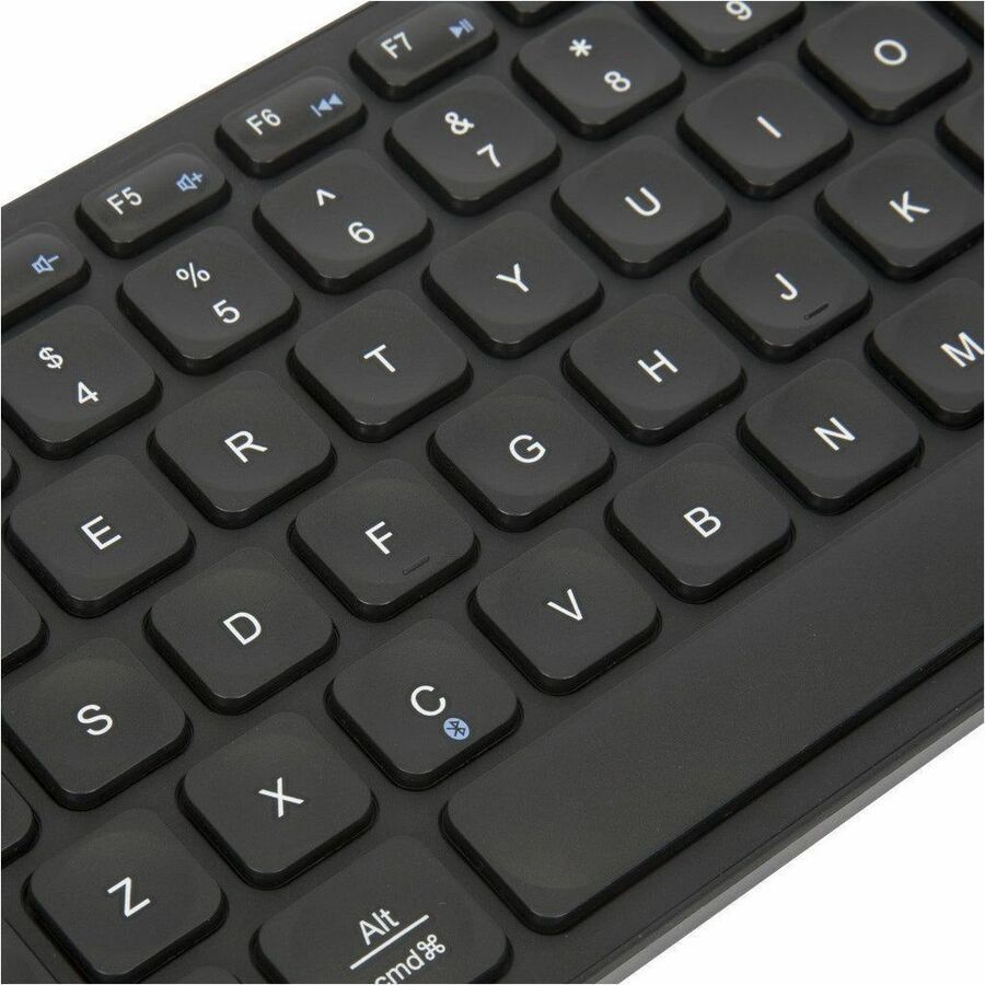 Targus Compact Multi-Device Bluetooth Antimicrobial Keyboard, Black AKB862US