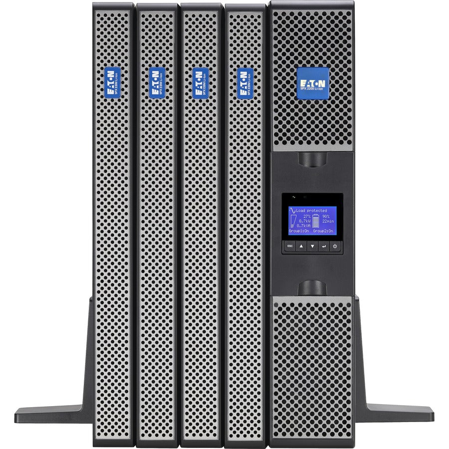 Eaton 9PX 2200VA 2000W 208V Online Double-Conversion UPS - L6-20P, 8 C13, 2 C19 Outlets, Lithium-ion Battery, Cybersecure Network Card Option, 2U Rack/Tower - Battery Backup 9PX2200GRT-L