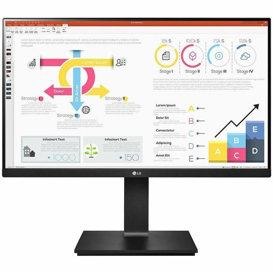 LG 24BP75Q-B 24" Class WQHD LCD Monitor - 16:9 - Black 24BP75Q-B