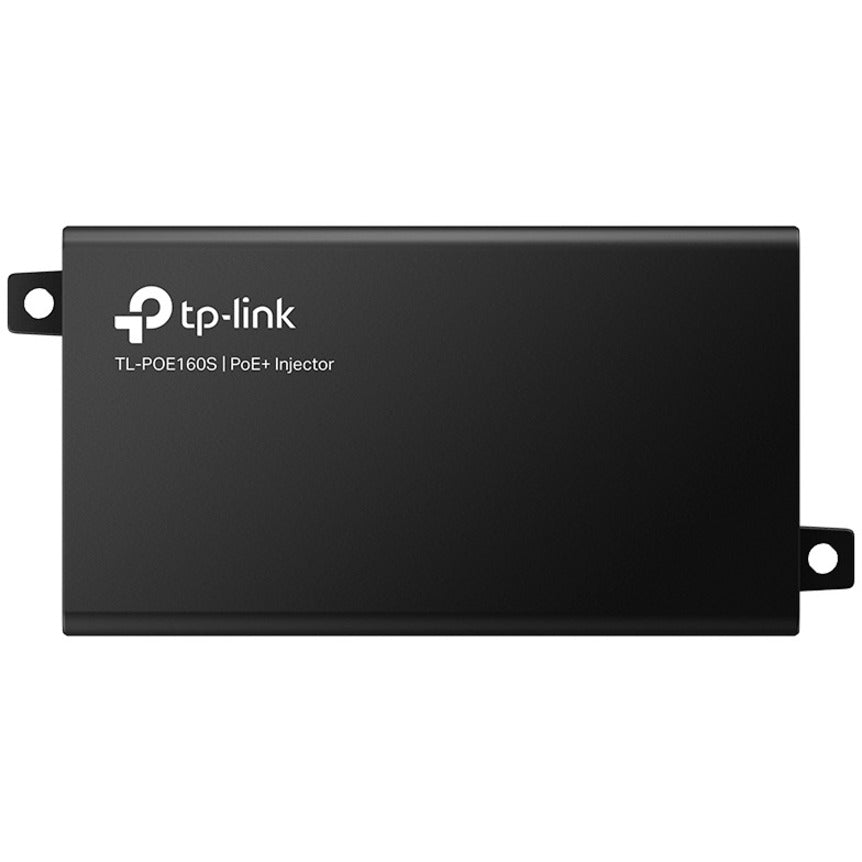 TP-LINK TL-PoE160S - 802.3at/af Gigabit PoE Injector - Non-PoE to PoE Adapter - Supplies PoE (15.4W) or PoE+ (30W) - Plug & Play - Desktop/Wall-Mount - Distance Up to 328 ft. - UL Certified - Black TL-POE160S