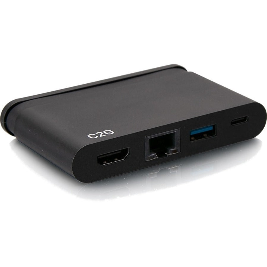 C2G USB C Dock with HDMI, USB, Ethernet, USB C & Power Delivery up to 100W C2G54455