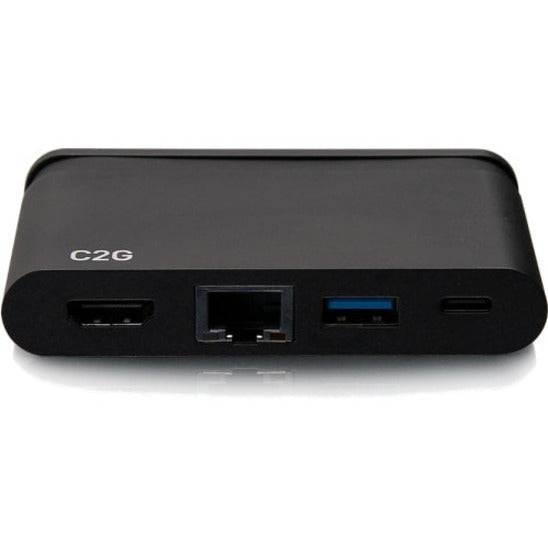 C2G USB C Dock with HDMI, USB, Ethernet, USB C & Power Delivery up to 100W C2G54455