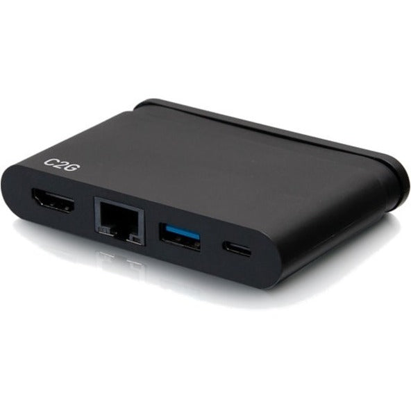 C2G USB C Dock with HDMI, USB, Ethernet, USB C & Power Delivery up to 100W C2G54455